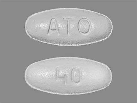 white oval pill 40|pill with 40 on it.